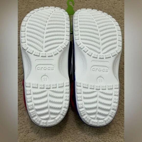 NWT Crocs Blue Red NBA Philadelphia 76ers Classic Clogs Unisex Sz M11.0/W13.0 - Picture 7 of 7